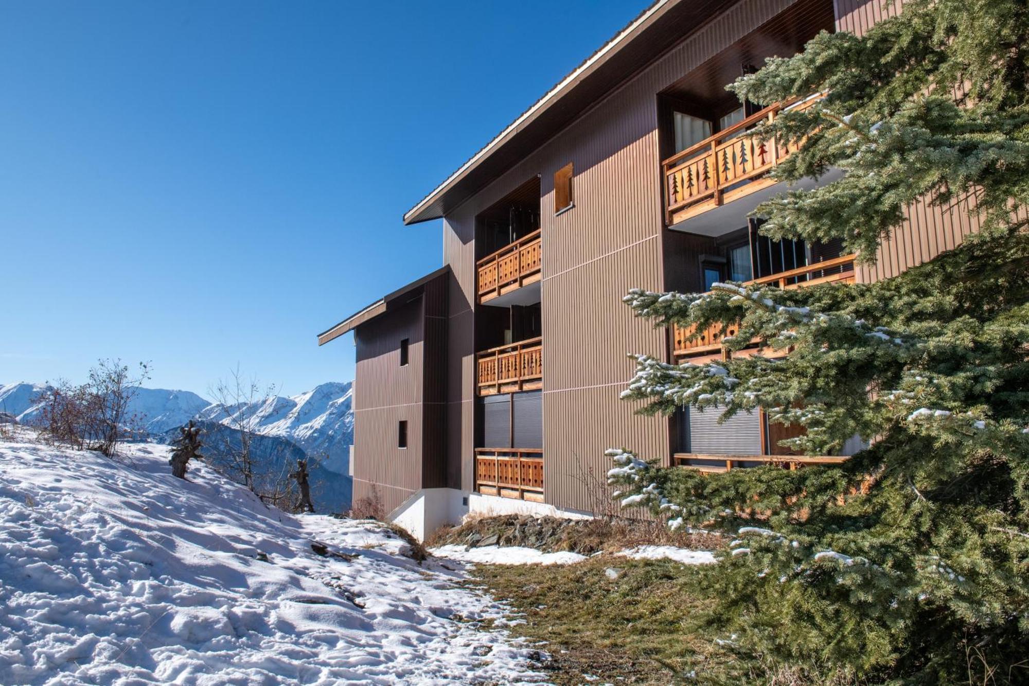 Appartement Confortable A L'Alpe D'Huez De 27 M² Avec Vue Montagne Exteriör bild
