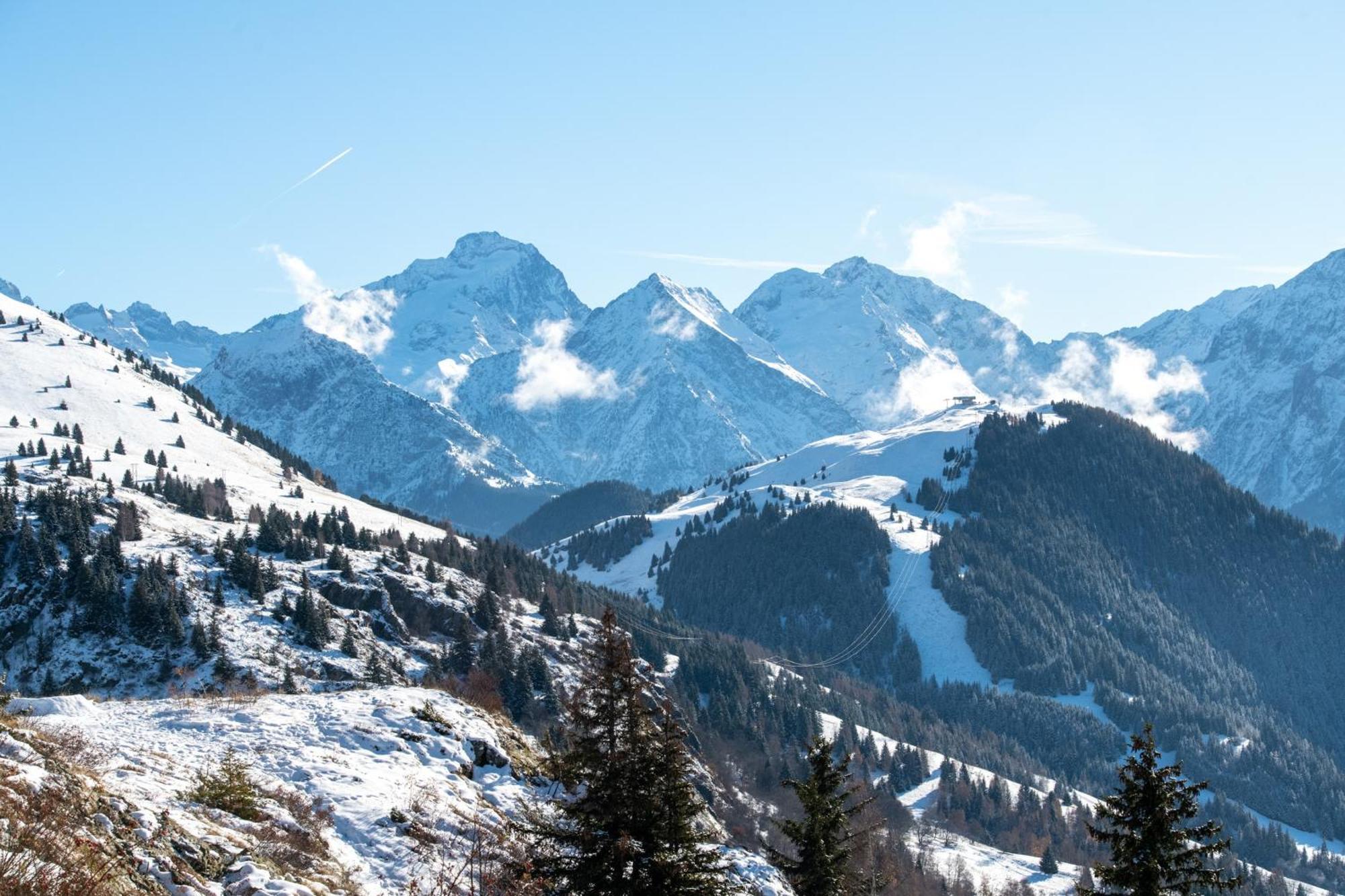 Appartement Confortable A L'Alpe D'Huez De 27 M² Avec Vue Montagne Exteriör bild